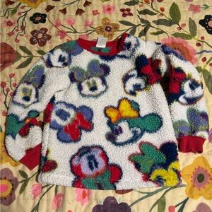 Disney Kids Sherpa Pullover Sweatshirt ~ M